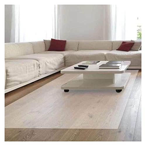 Clear Table Protector Hd Transparent Carpet Hallway Hardwood Floors Mat Protect Pad, 1Mm Thick,70/90/110/130/150Cm Wide,Area Rug Clear Rug Runners For Hallways,100% Waterproof Vinyl Plastic Floor Mat #TOP12