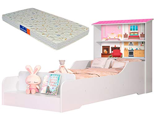 Cama Casa Infantil Princesa com Prateleiras e Colch�o