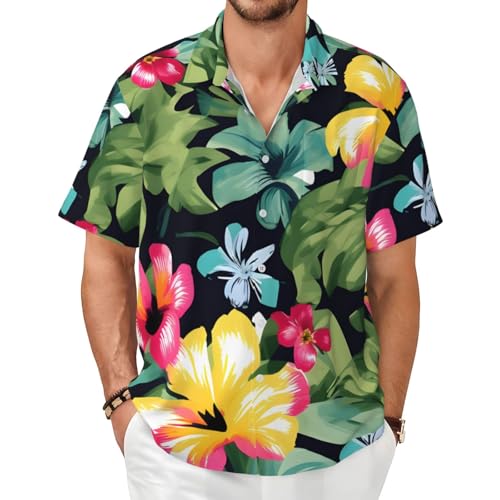 Chemise hawaïenne homme ultra-douce et fluide, manches courtes spéciales été