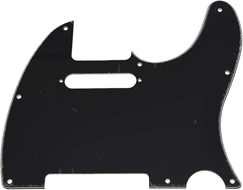 Miniatura 58 de KAISH 8 agujeros Tele Guitarra Golpeador TL Pick Guard Scratch Plate para Estados Unidos/México Telecaster/Tele Negro 1 Capa