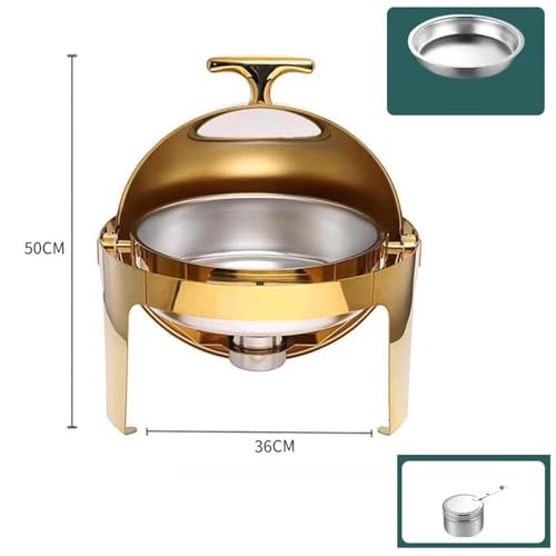 Juego de platos de acero inoxidable con bandeja para servir y soporte para condimentos para bodas, fiestas y eventos de catering