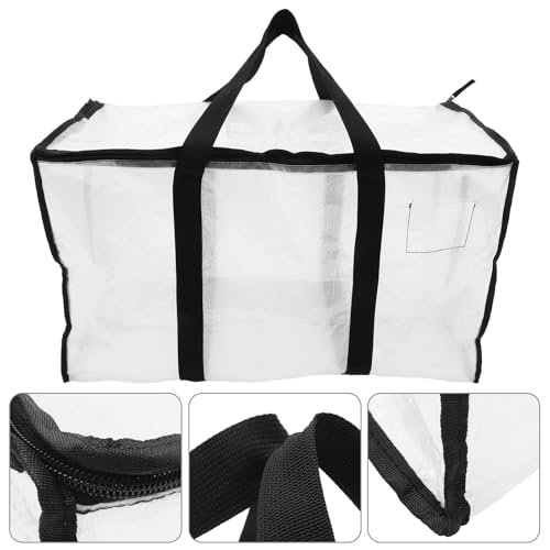 Bolsa de almacenamiento de ropa gran capacidad transpirable y transparente 8