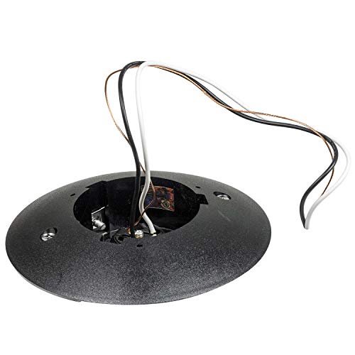 Sunlite 41320-Su 12" Decorative Outdoor Fixture, Medium (E26) Socket, Mounts On 3" Post (Not Included), Ul Listed, White Globe, Black Base #TOP1