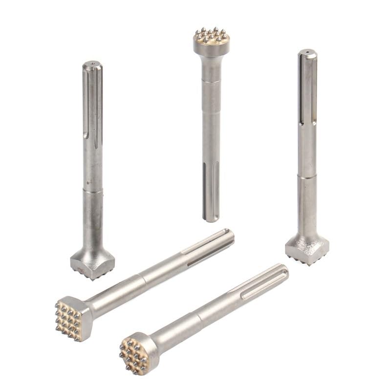 1 pz Punta in lega Scanalatura Scalpello Piatto Rotondo SDS Max Scalpello Martello Elettrico Punte for Trapano Utensili for Muratura for Superficie in Cemento di Muro in Pietra(12Teeth(Round))
