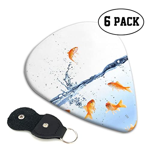 Fish In Water Lot de 6 médiators pour guitare acoustique, guitare électrique, basse, ukulélé – fins, moyens et épais. - Les Beatles, Paul McCartney, John Lennon, RIngo Starr, George Harrison Fish In Water Lot de 6 médiators pour guitare acoustique, guitare électrique, basse, ukulélé – fins, moyens et épais. – Image 3