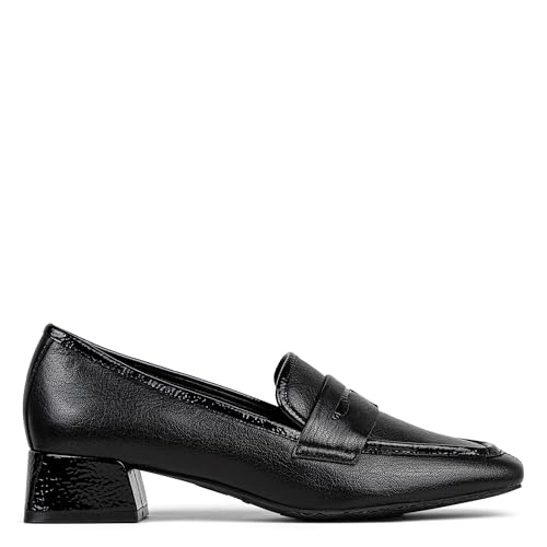 Image of Donald Pliner Women's Tristina Penny Loafer Heel - 1.3 inch Block Heel Shoes for Comfort, Slip On Women's Heels