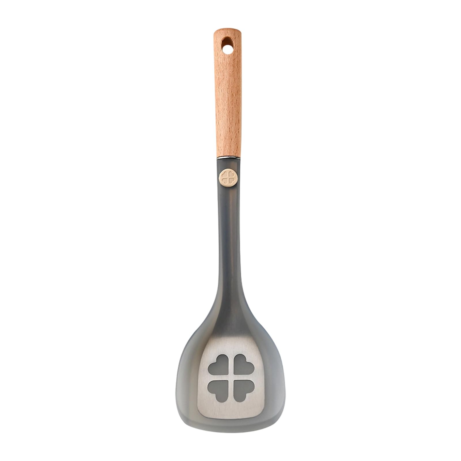 TQUXNGA Multipurpose Silicone Rice Spoon Cooking Spatula with Wooden Handle for Nonstick Pan Heat Cooking Equipment