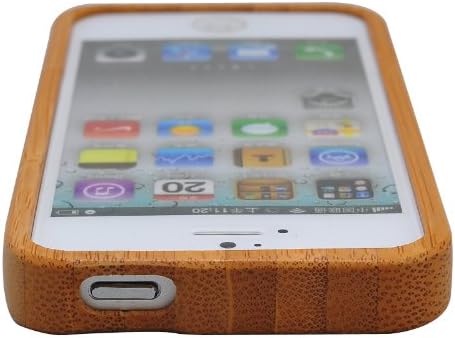 Natural Handmade hard wood Bamboo Case Cover for iphone 5 with free screen protector(dandelion)