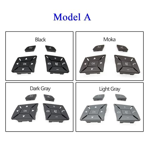 Boutons de volant Mercedes W204 W212 - Kit de commande multifonction noir - 2