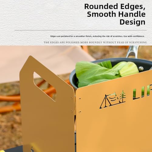 Réchaud de camping pliable en métal DAZZLEEX stable et léger - 5