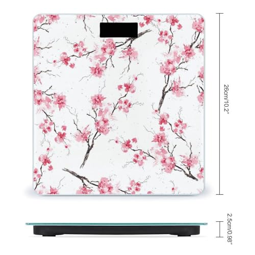 Báscula Digital de Baño con Vidrio Templado y Pantalla LCD miniatura 2