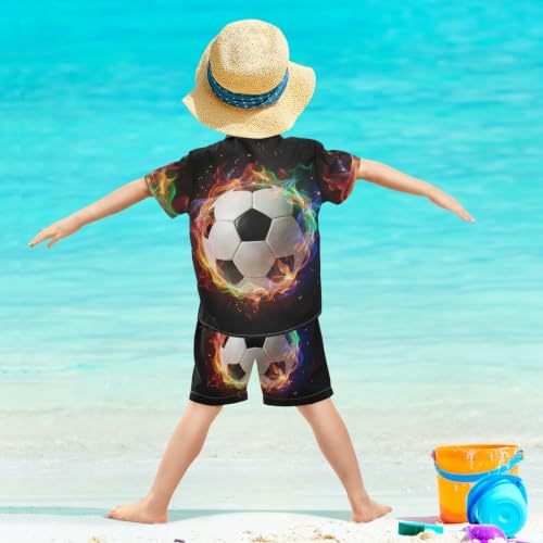 Image of 3T Toddler Boy Shorts Set Teal Hawaiian Button Down Shirts Summer Outfits for Little Boy