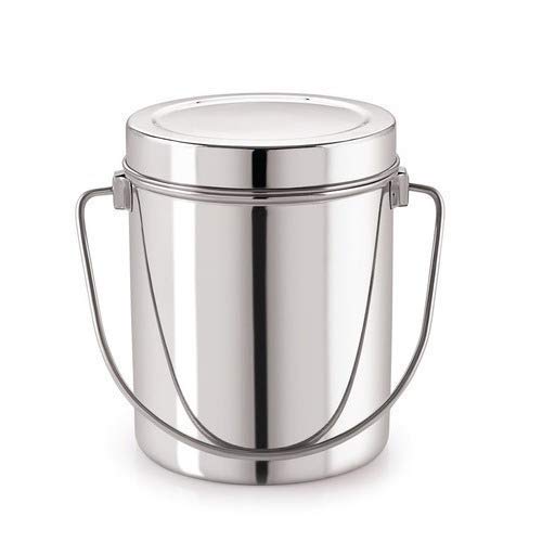 Stainless Steel Milk Storage Can with Lid (Milk Pot)(Silver) (1.5 Liter)