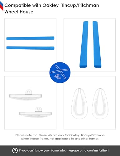 Image of BLAZERBUCK Replacement Earsocks & Nose Pieces for Oakley Tincup Glasses OX3184 OX5099