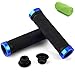Manopole Bici, Impugnatura in Gomma Manubrio Bicicletta e Impermeabile con 2 Tappi Manopola, Adatta per Bici Pieghevole MTB BMX Mountain Bike Impugnature Scooter da Ciclismo Barra Accessori Grips