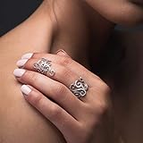  Set mit 2 Spiralringen aus Sterlingsilber, handgefertigtem griechischem Schmuck von Emmanuela, griechischen Ringen, einzigartigem Midi-Ring, ungewöhnlichem Ring für Frauen, Hochzeitsschmuck