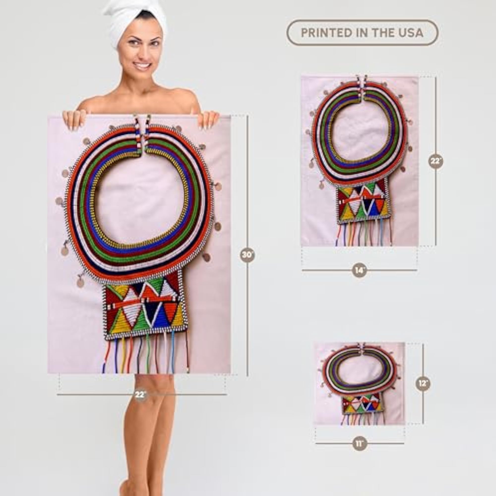 3D Rose Africa-Kenya Hand Towel, Decorative