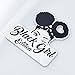 1x Black Girl Edition Emblem 3D Fender Badge Car Truck Sticker Decal Fit for Universal Car Truck SUV (Chrome Black)