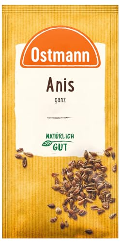 Ostmann Gewürze - Anis ganz | Ungemahlener Anis, ideal für Anistee | 15 g im Beutel