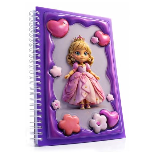 Carnet de notes d'école A5 à spirales pour les devoirs des filles et des garçons