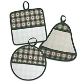 Set da 3 Pezzi di presine natalizie da cucina da ricamare a punto croce, Presine Natale co...