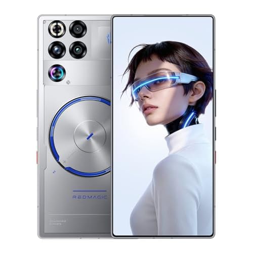 REDMAGIC 11S Pro 144Hz Gaming Handy, 5G Android Smartphone, 16GB RAM+512GB ROM, Snapdragon 8 Elite Gen 5 Leading, 6.85" 1.5K Full Bildschirm Gaming Telefon, 50MP Kamera, 80W Ladegerät, Silber