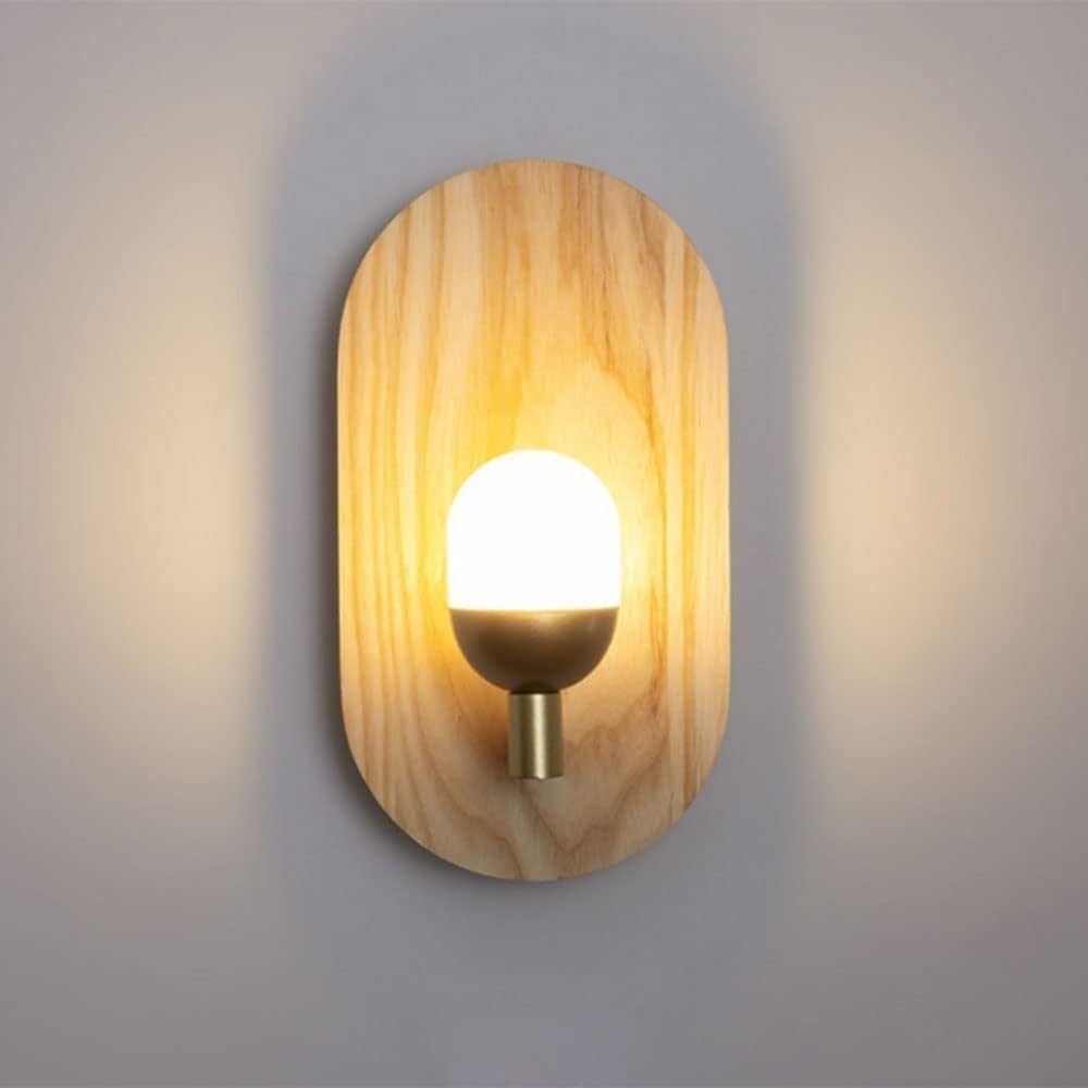 HAZARA lámpara de pared moderna estilo casa de campo con luz regulable 8