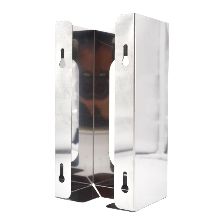 1 Pack Commercial Grade Stainless Steel Single Box Glove Dispenser Tissue Box Holder W5.4
