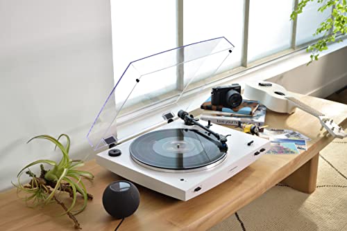 Image of Audio-Technica Audio Technica AT-LP3XBT-WH Bluetooth Turntable Belt Drive Fully Automatic 33 /45 (White) | Fully Automatic Belt-Drive Turntable 33 /45 Rpm, Bluetooth Aptx and Aptx Adaptive, Switchable Phono and Line Preamp