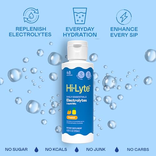 Image of Hi-Lyte Electrolytes for Fasting, Immune Support and Rapid Hydration | Tropicals | NO Calories NO Sugar | 20%+ More Potassium, Magnesium & Zinc
