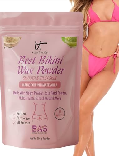 Image of Herbal Turmeric Wax Powder with For Women and Men (Bikini Wax Powder)