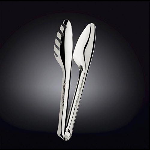Wilmax 18/10 stainless steel Serving Tongs 10" | 25.5 Cm In Colour Box | Wl-999127/1C