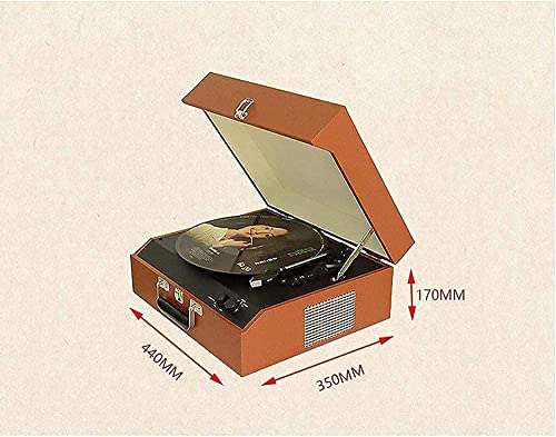 Tourne-Disque, phonographe Creative Antique Bluetooth Audio Vinyle Tourne-Disque PU Rétro Phonographe Ornements… - Les Beatles, Paul McCartney, John Lennon, RIngo Starr, George Harrison Tourne-Disque, phonographe Creative Antique Bluetooth Audio Vinyle Tourne-Disque PU Rétro Phonographe Ornements… – Image 6