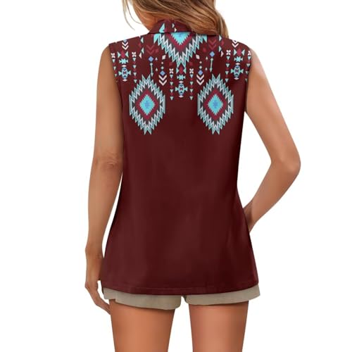 Aztec Vest Women,Western Vest For Women,Women Suit Vest,Sleeveless Blazers,S-5XL4