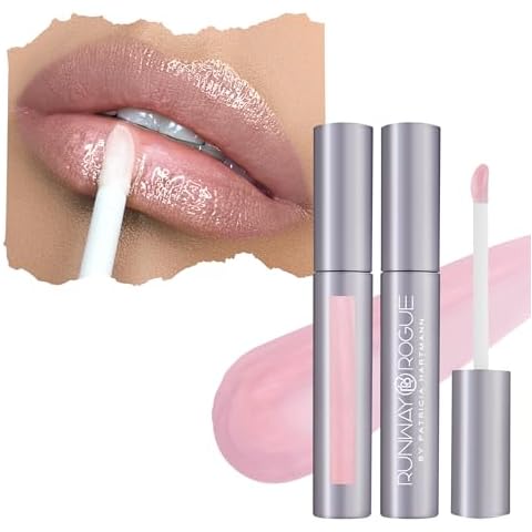 Runway Rogue Classic Lip Gloss, Pale Pearly-Pink Ultra-Sheer Hydrating Lip Gloss, ‘Bride in Show’ Cover