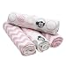 Bedtime Originals 4 Piece Flannel Blankets, Pinke
