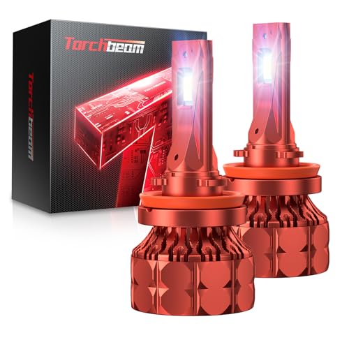 Torchbeam H-11 LED 45000LM Bulbs, Ultra-Focused Output, Cool 6500K White, Plug &...