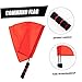 Mipcase Signal Flags for Referees 2 Pack Traffic Flags School Crossing Flags Judges Flags Bright Comfortable Handle