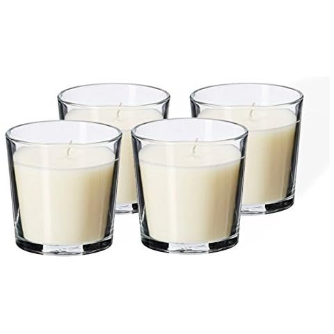 Set of 4 Ikea SINNLIG Vanilla Scented Candles Cover