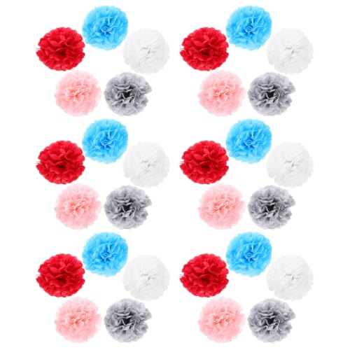 Pompones de papel Artibetter para bodas y navidad pack de 50 bolas artesanales