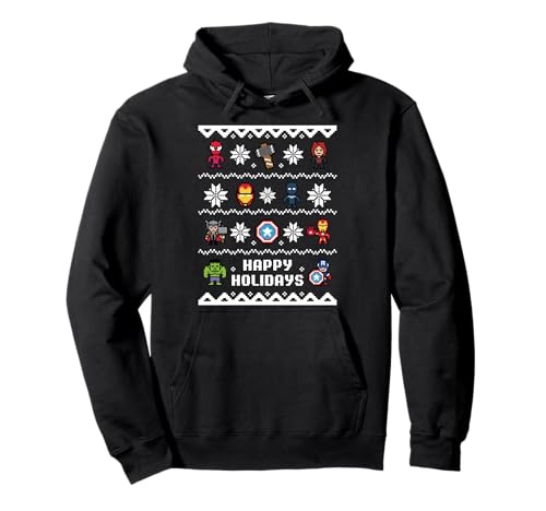 Marvel Avengers Christmas Sweater Happy Holidays Pullover Hoodie