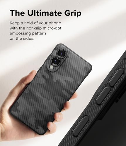 Image of Ringke Onyx Compatible with Samsung Galaxy S25 Edge Case Cover Rugged Flexible Durable Anti-Slip TPU Protection Shockproof S25 Edge Back Cover - Camo Black