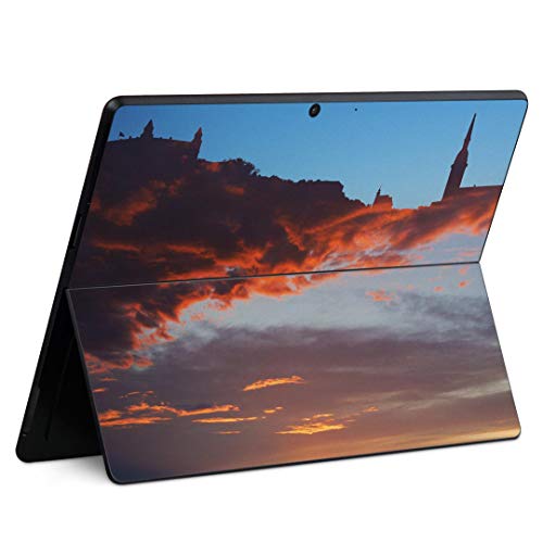 igsticker Surface Pro X 専用スキンシール サーフェス プロ エックス ノートブック ノートパソコン カバー ケース フィルム ステッカー アクセサリー 保護 016397 風景 雲