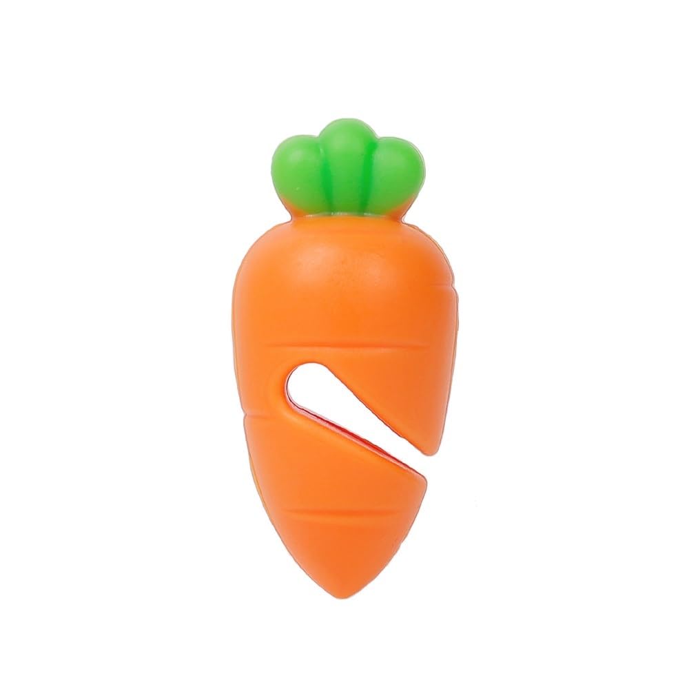 JIUJU 3pcs Silicone Fake Chili For Pot Lid Clips Anti-Overflow Stopper Kitchen(Carrot 1pc)