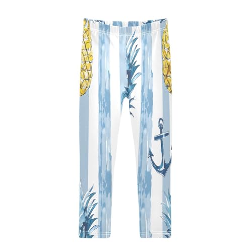 Toddler Girls Leggings Printed Yoga Pants Leggings Anchor in Pineapple for Kids