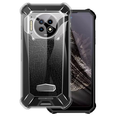 OAGELIM �P�[�X Oukitel WP19 Pro �Ƃ̌݊������� Case �ϏՌ�TPU�\�t�g�t���L�V�u���W�F���ی�d�b�J�o�[ �σX�N���b�`���~���^���[���x���̑ϗ��� (�N���A)