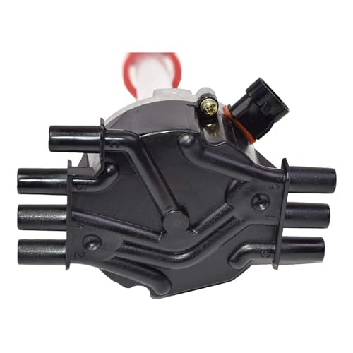 A-Team Performance EFI Distributor - Black, Compatible with Chevy GM 90-Degree V6 4.3L/262 1995-2007 - Vortec Replacement With Magnetic Pickup, CNC Aluminum Housing & Chromoly Gear, External Coil