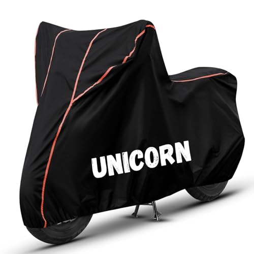 Image of Bike Cover for Unicorn 100% Waterproof, Dustproof & Scratch Resistant| Fully Bottom Elastic UV Resistant Heavy Duty Body Cover | All Weather Outdoor Use