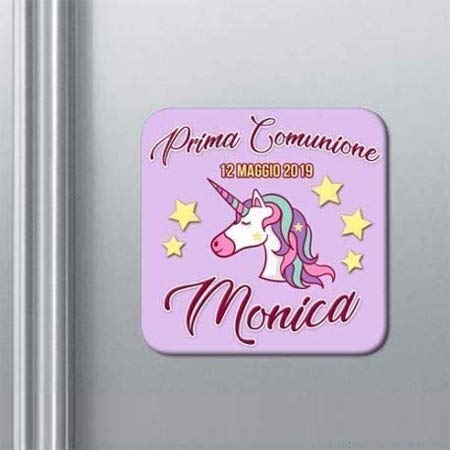 Set x 20 calamite Prima Comunione PERSONALIZZABILI CON NOME e DATA! Idea bomboniera Unicorno!