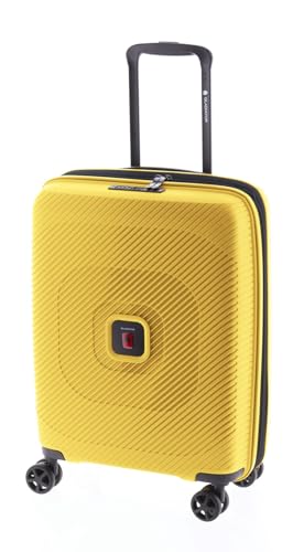 GLADIATOR Trolley Maleta de Cabina Polipropileno Extensible TSA Vincent Amarillo 50 cm con Cuatro Ruedas